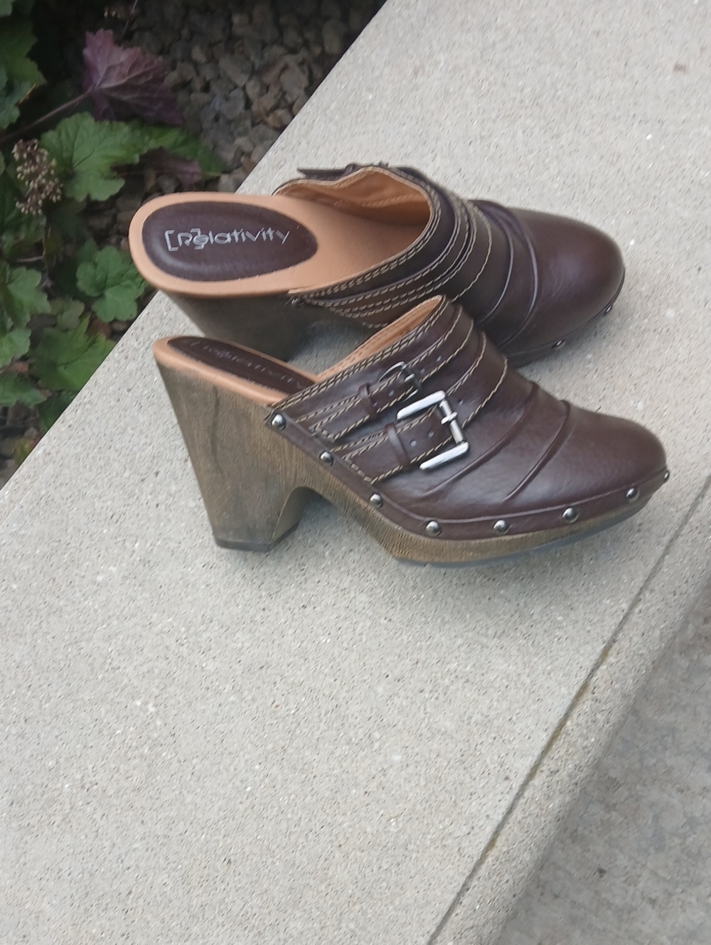 Relativity vintage-style platform clogs Sz 7.5 M - Picture 12 of 12
